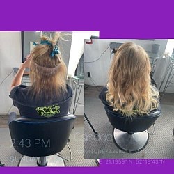 Before and After ——-    Before and After #RedDeerHairExtensions.com Red Deer Hair Extensions